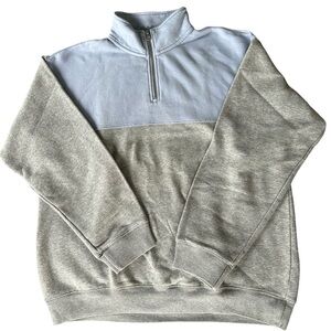 Aritzia TNA Warm Up Quarter Zip Two Tone Sweater